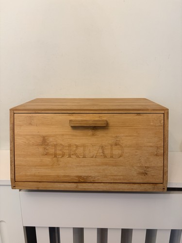 Wooden bread bin - wooden,
