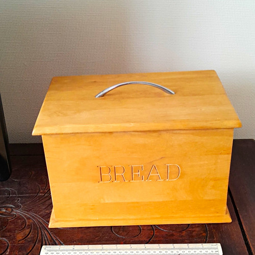 Wooden beech bread - bread, bin