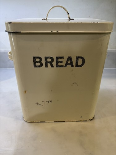 Vintage metal bread bin - ,