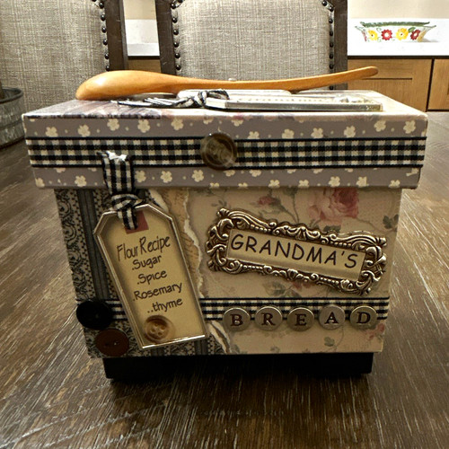 Grandma bread recipe box - recipe,